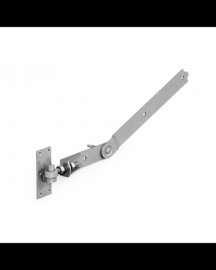 ADJUSTABLE CURVE RAIL HINGES WITH HOOKS ON PLATES