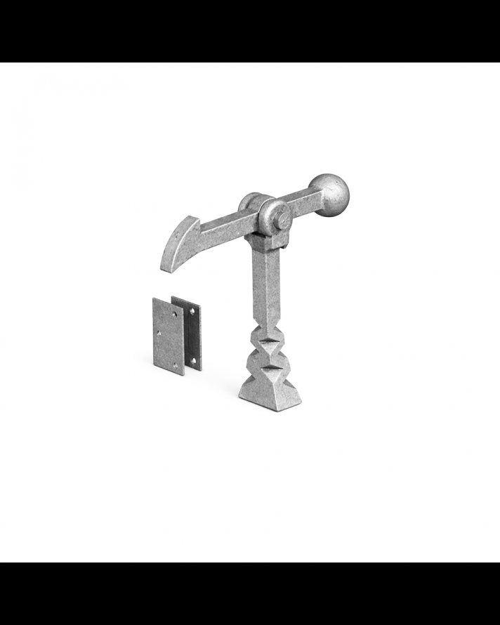 CAST GRAVITY CATCH TO CONCRETE IN