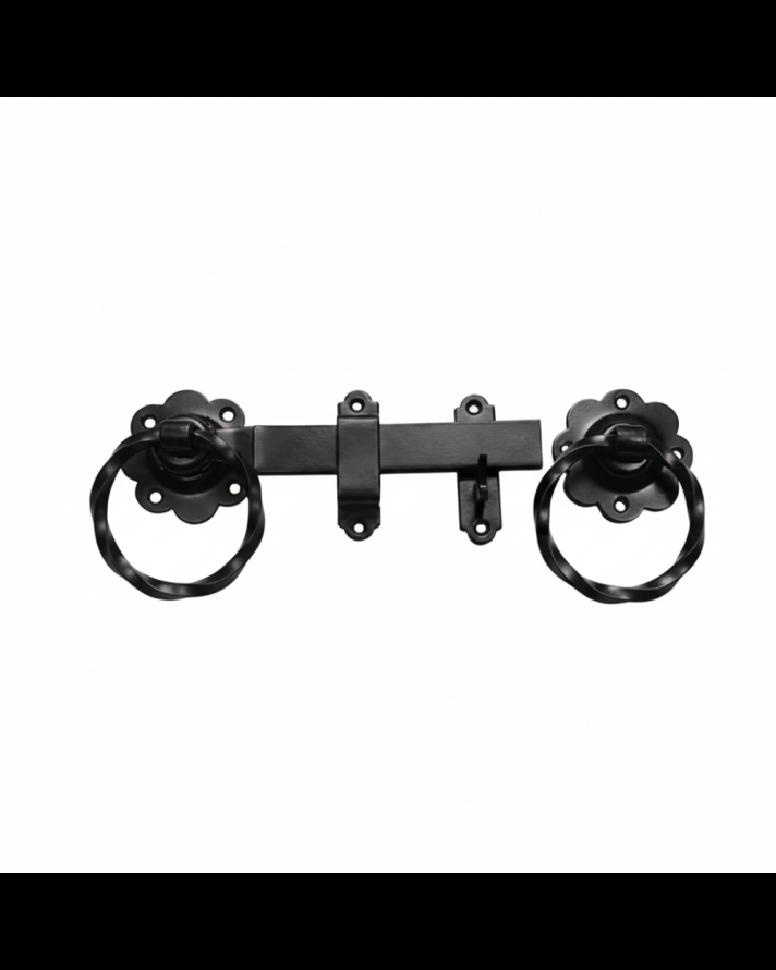 1137 - TWISTED RING HANDLE GATE LATCH