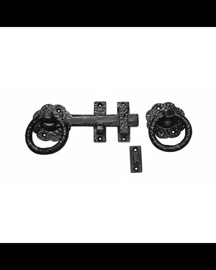 TWISTED RING HANDLE GATE LATCH