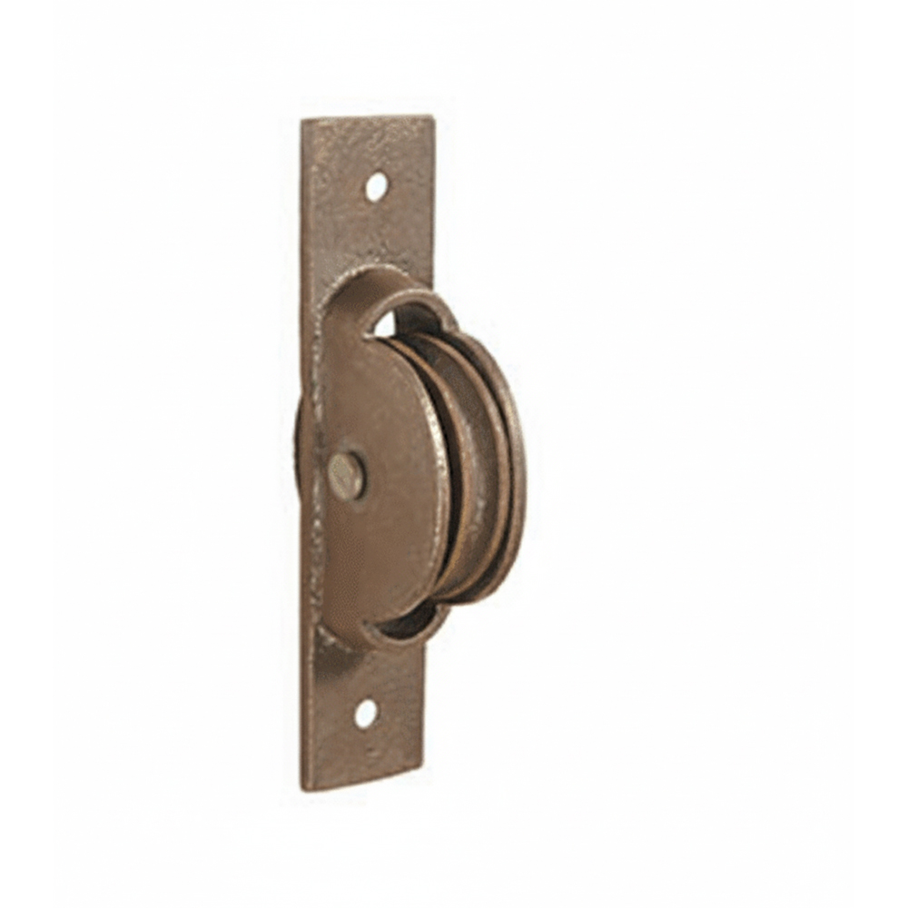 SEMI CONCEALED CAST AXLE PULLEY WITH CAST WHEEL