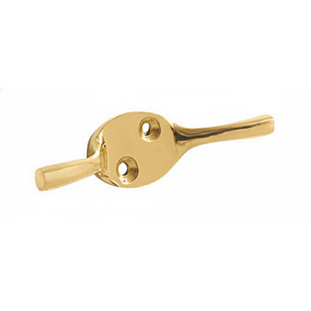 SOLID BRASS CLEAT HOOKS C/W SCREWS