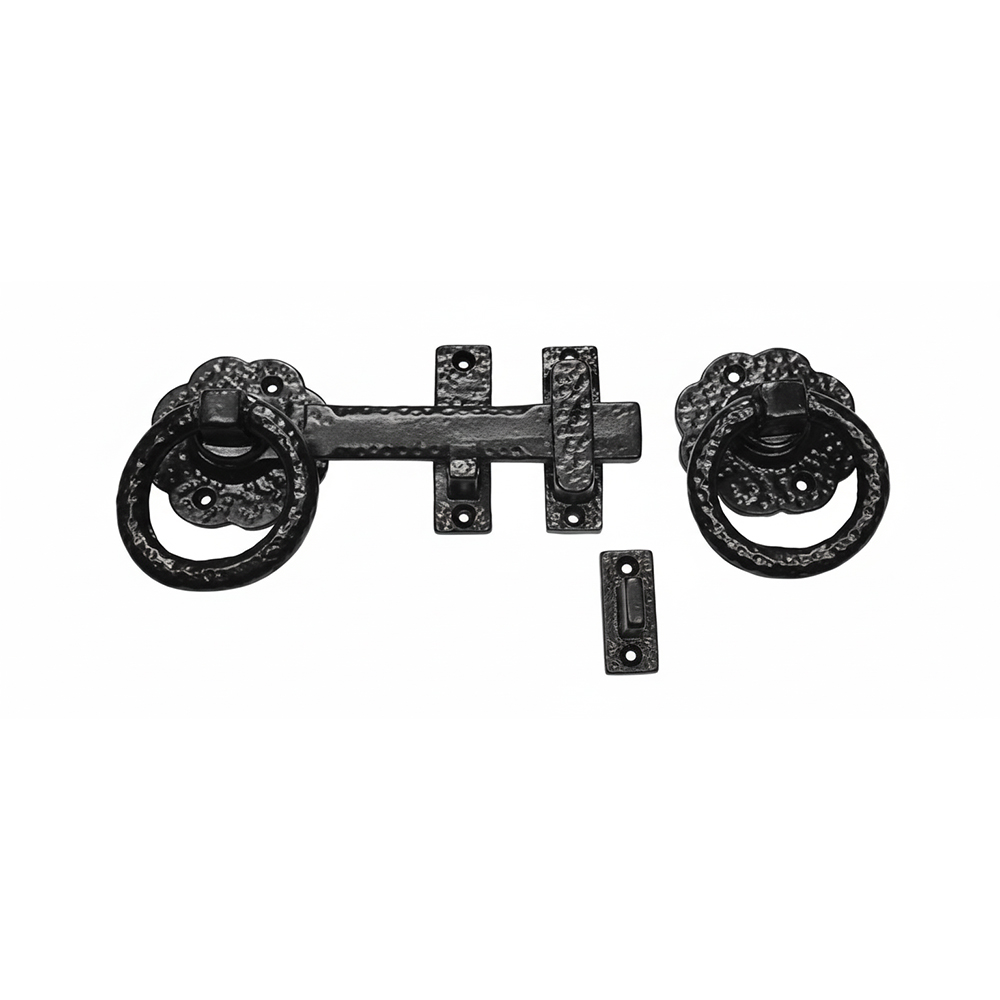 TWISTED RING HANDLE GATE LATCH